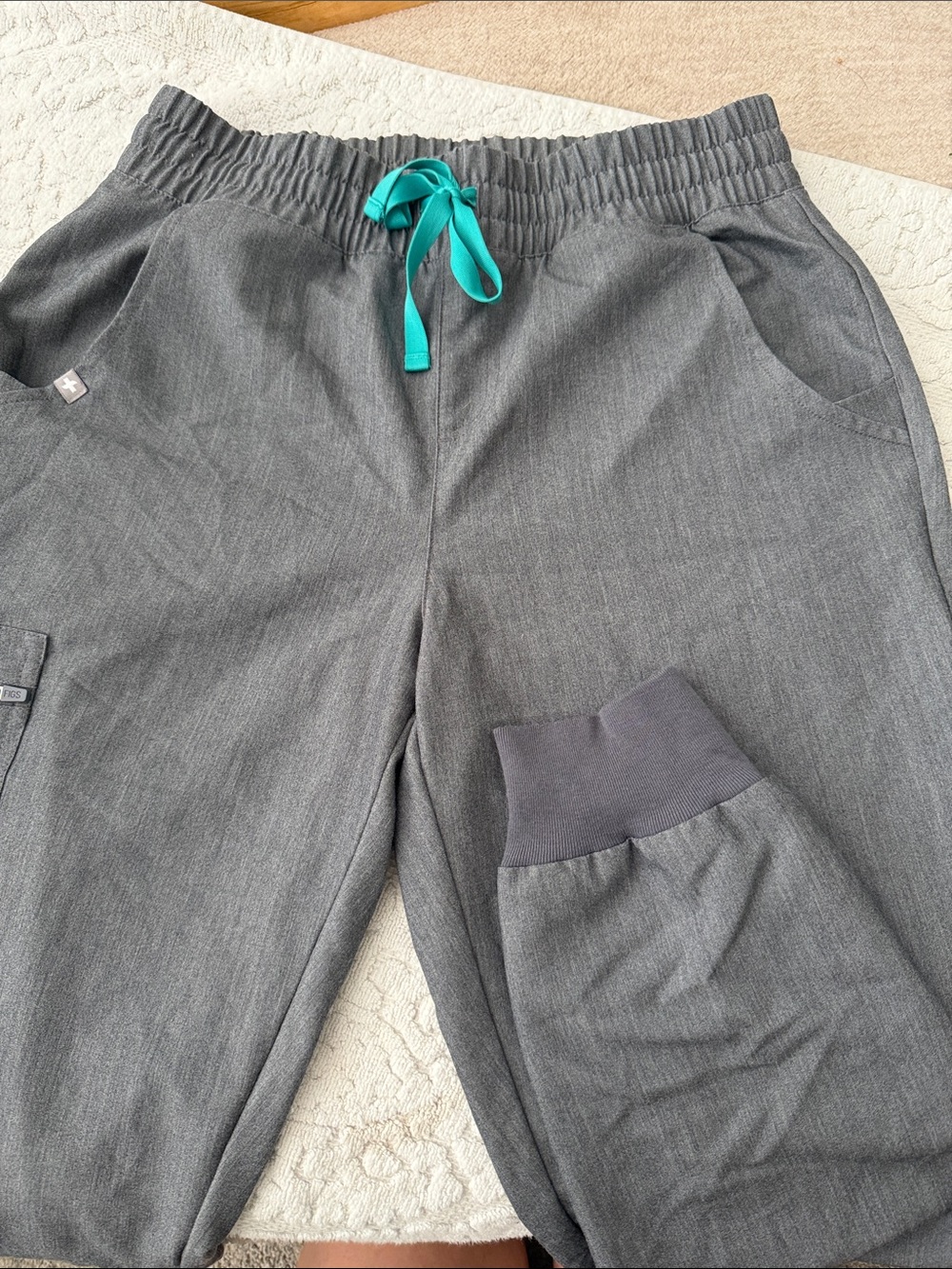 Figs Men's/Unisex Gray Scrub Pants